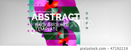 Circle background abstract. Trendy shapes composition Circle background abstract. Trendy shapes composition 47192219