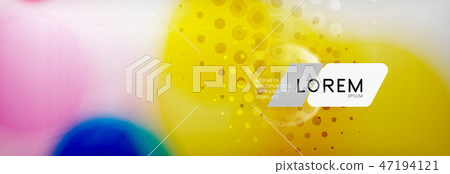 Background abstract - blurred dotted color circle shape, techno bubbles 47194121