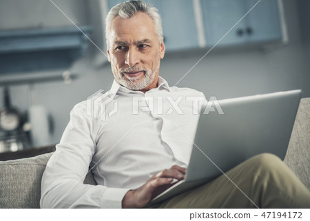 Famous journalist feeling inspired working on new project 47194172