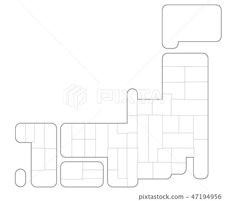 可愛的日本地圖 47194956