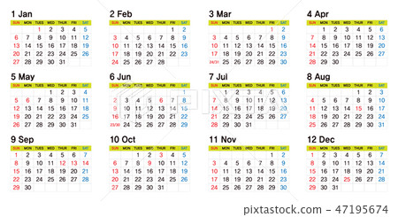 calendar, 2019 47195674