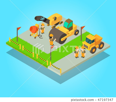 Accomplishment concept banner, isometric style 47197347