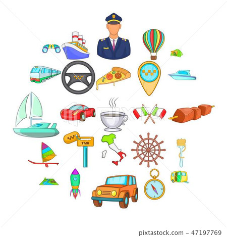 International icons set, cartoon style International icons set, cartoon style 47197769