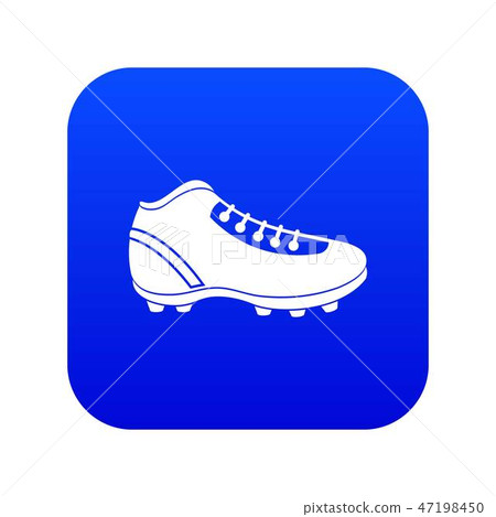 Baseball cleat icon digital blue 47198450