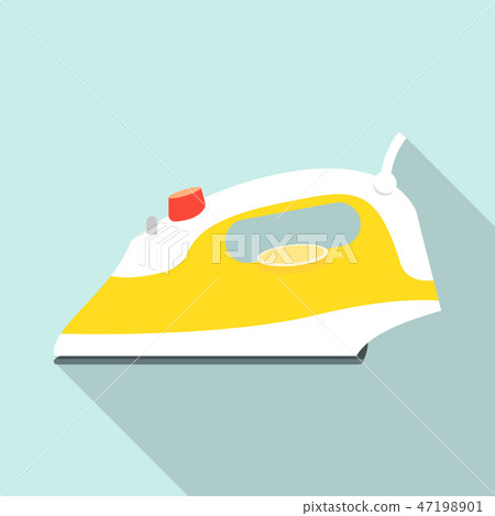 House iron icon, flat style House iron icon, flat style 47198901