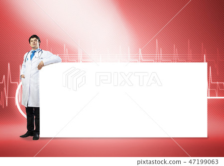 Doctor with banner 47199063