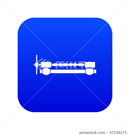 Blacksmiths clamp icon digital blue 47199271