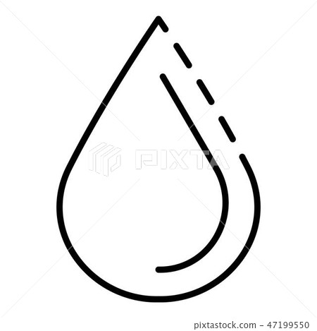 Honey drop icon, outline style 47199550