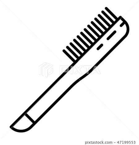 Bee keeper brush icon, outline style 47199553