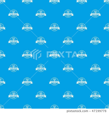 Modern sound studio pattern vector seamless blue Modern sound studio pattern vector seamless blue 47199778