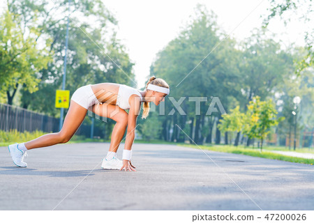Athlete at start Athlete at start 47200026
