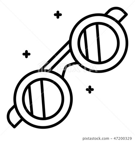 Blacksmith glasses icon, outline style 47200329