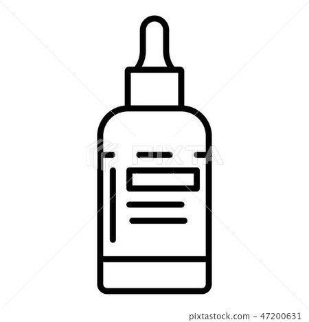 Honey dropper bottle icon, outline style Honey dropper bottle icon, outline style 47200631