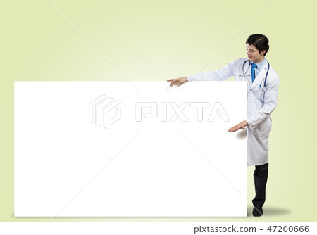 Doctor with banner 47200666