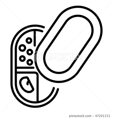 School lunchbox icon, outline style 47201151