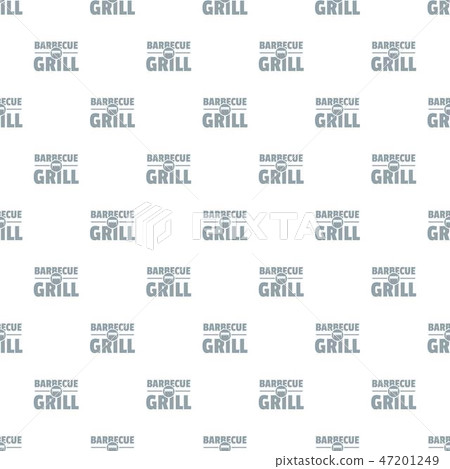 Barbecue grill pattern vector seamless 47201249