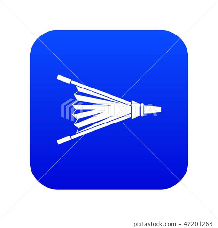 Fire bellows icon digital blue Fire bellows icon digital blue 47201263