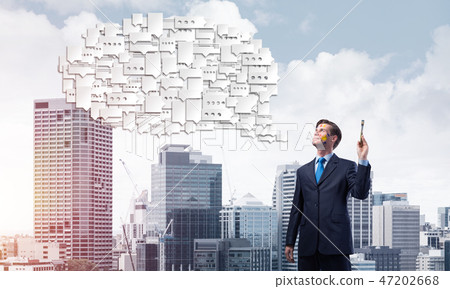 Business inspiration of young man Business inspiration of young man 47202668