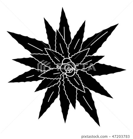 Top view aloe vera icon, simple style 47203783
