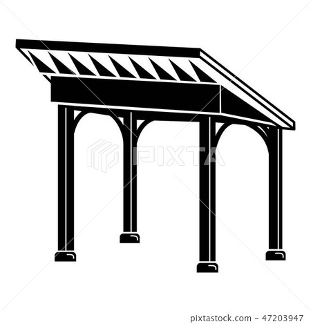 Gazebo icon, simple style Gazebo icon, simple style 47203947