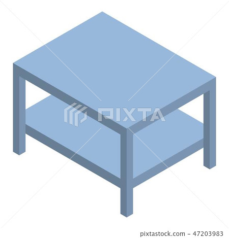 Room table icon, isometric style Room table icon, isometric style 47203983