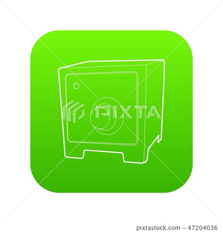 Safe icon green vector - Stock Illustration [47204036] - PIXTA