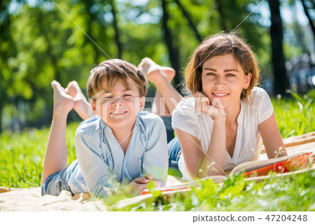 Family at park 47204248