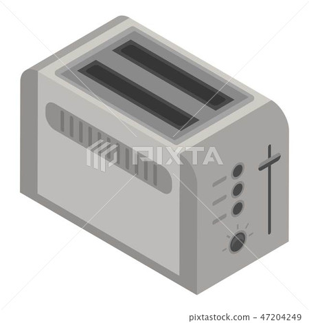 Toaster icon, isometric style 47204249