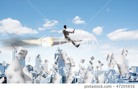Business success and targets achievement concept. Business success and targets achievement concept. 47205658