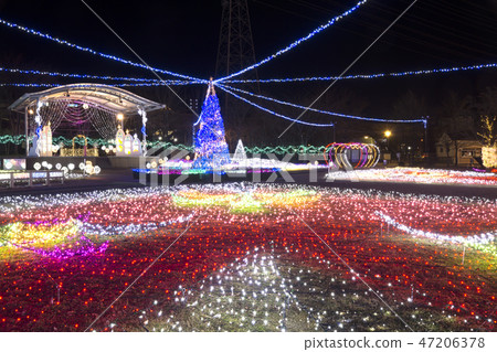 Shinshu Nagano Prefecture Saku city Millennium Park Illumination SAKUBLOOM 47206378