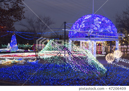 Shinshu Nagano Prefecture Saku city Millennium Park Illumination SAKUBLOOM 47206409
