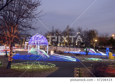 Shinshu Nagano Prefecture Saku city Millennium Park Illumination SAKUBLOOM 47206414