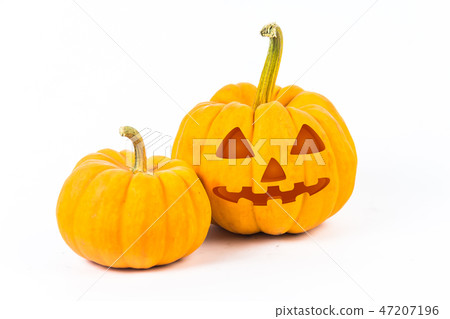 Halloween Pumpkins on white background Halloween Pumpkins on white background 47207196