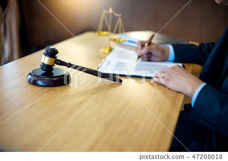 Judge gavel with Justice lawyers, Businessman Judge gavel with Justice lawyers, Businessman 47208018