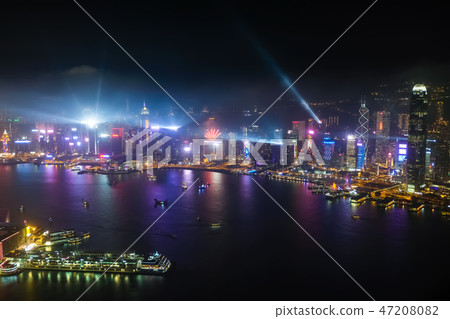 來自香港幻彩詠香江天空100(開放世界貿易廣場) 來自香港幻彩詠香江天空100(開放世界貿易廣場) 47208082