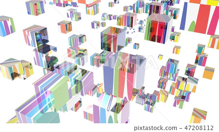 Background image with innumerable cubes floating Background image with innumerable cubes floating 47208112