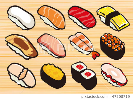 壽司的可愛插圖 47208719