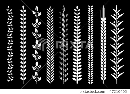 Leaf nature pattern vector illustrations. Leaf nature pattern vector illustrations. 47210403