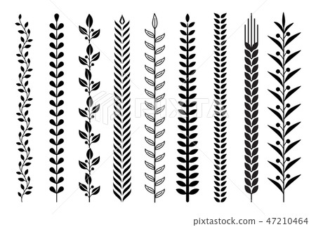 Leaf nature pattern vector illustrations. Leaf nature pattern vector illustrations. 47210464