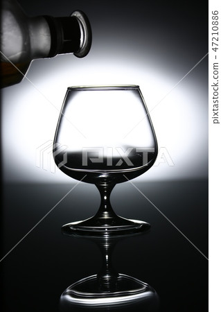 glasses and bottles for brandy and wine glasses and bottles for brandy and wine 47210886