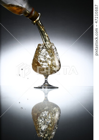 glasses and bottles for brandy and wine glasses and bottles for brandy and wine 47210887