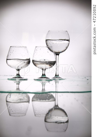 glasses and bottles for brandy and wine  47210892