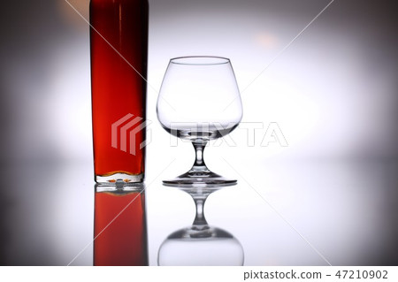 glasses and bottles for brandy and wine glasses and bottles for brandy and wine 47210902
