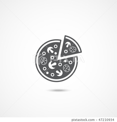 Pizza flat icon 47210934