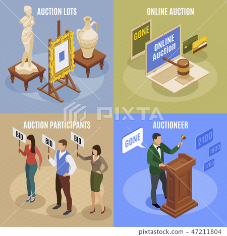 Auction Isometric Concept Set Auction Isometric Concept Set 47211804