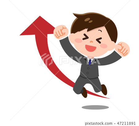 向上的辦公室工作人員和找工作的男人(動力和進步) 向上的辦公室工作人員和找工作的男人(動力和進步) 47211891