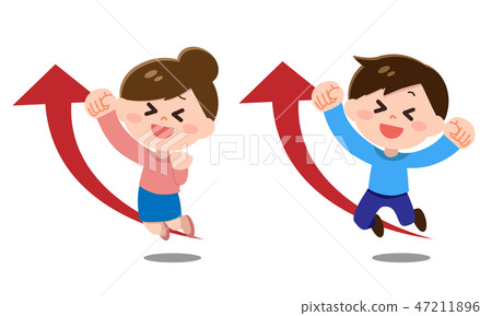 以上升為導向的男性和女性(動機,改善) 以上升為導向的男性和女性(動機,改善) 47211896