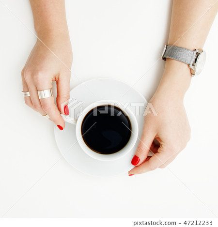 Flat lay. Top view. Minimalist fashion photo Flat lay. Top view. Minimalist fashion photo 47212233