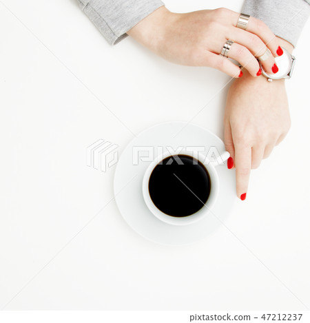 Flat lay. Top view. Minimalist fashion photo Flat lay. Top view. Minimalist fashion photo 47212237