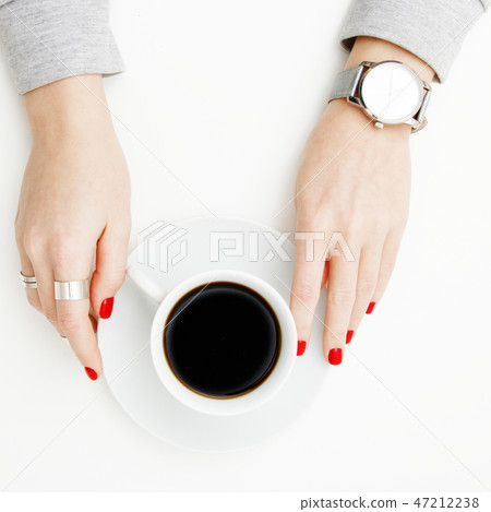 Flat lay. Top view. Minimalist fashion photo Flat lay. Top view. Minimalist fashion photo 47212238